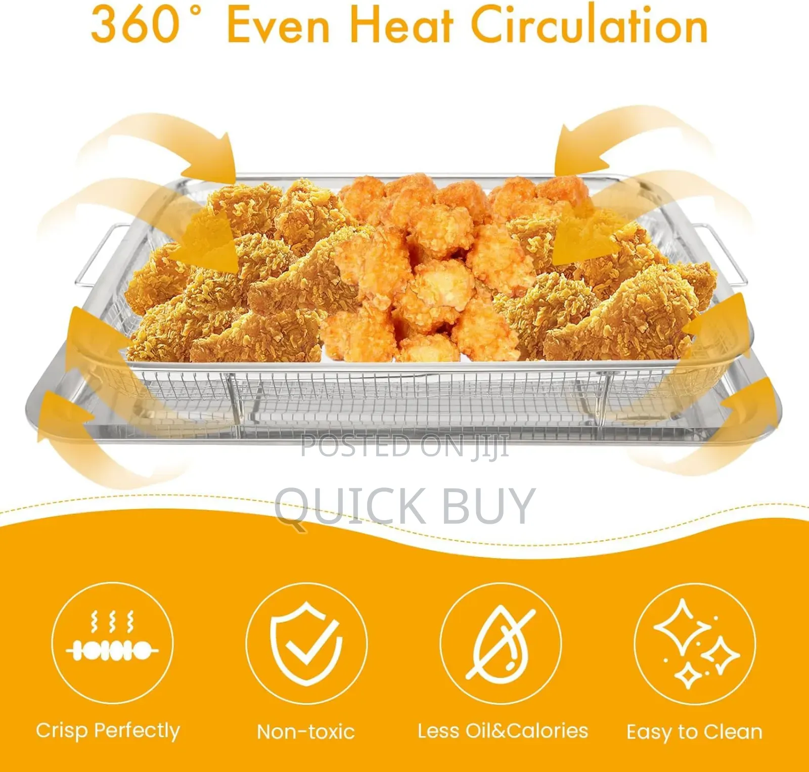Stainless Steel Air Fryer Basket for Oven