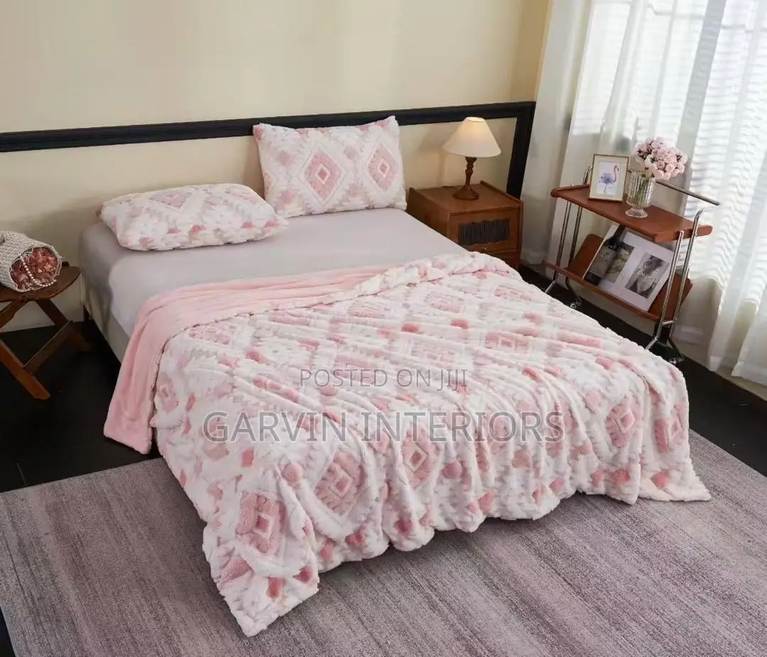 Floral Fuzzy Throw Blankets