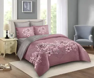 4pc 6x6 Duvet Set  (1bedsheet, 2 Pillowcases,1duvet) - Multicolor