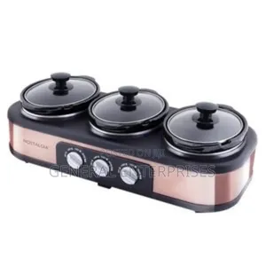 Nostalgia 3-Station Slow Cooker Buffet Server.