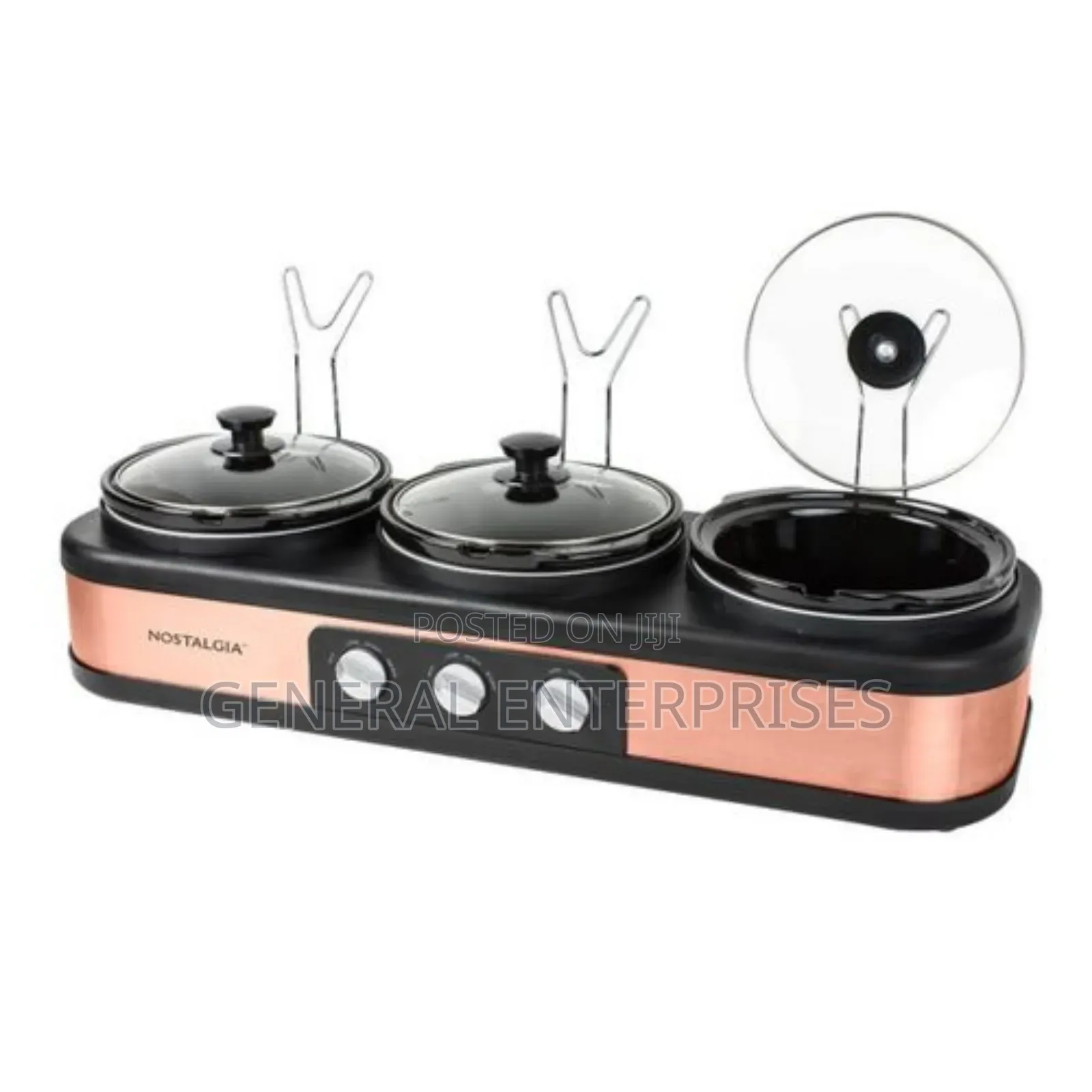 Nostalgia 3-Station Slow Cooker Buffet Server.