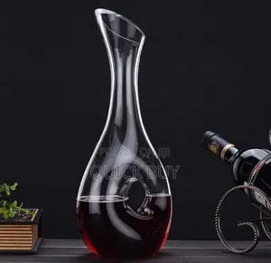 Hand-Blown, Lead-Free Crystal Glass Wine Decanter