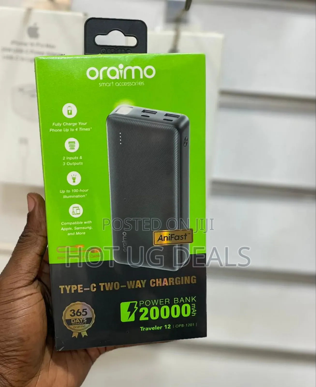 Oraimo Traveler-4 20000mah Portable Power Bank With Torch