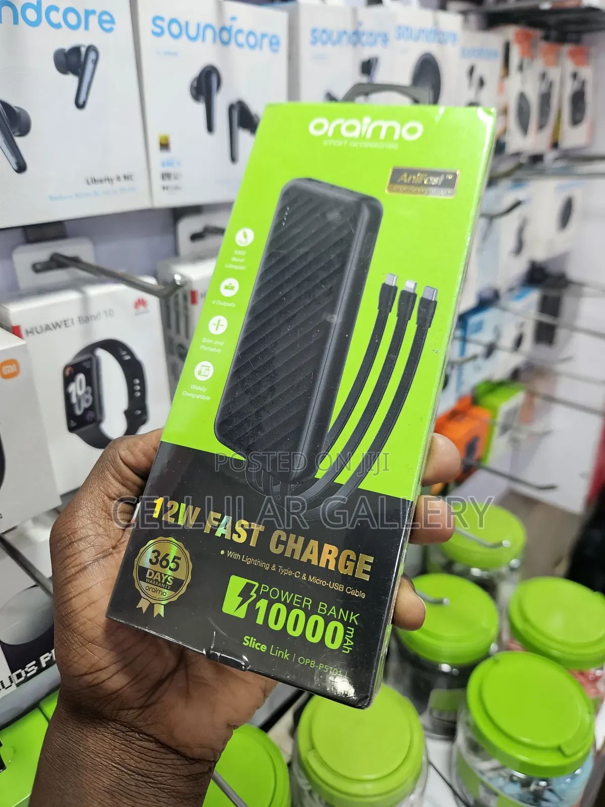 Oraimo Powerbank 10,000mah 12w Fast Charge