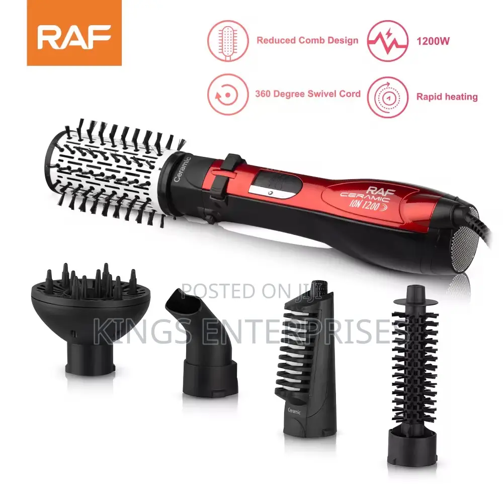 5 in 1 Rotative Hair Brush/Straightener/ Curler