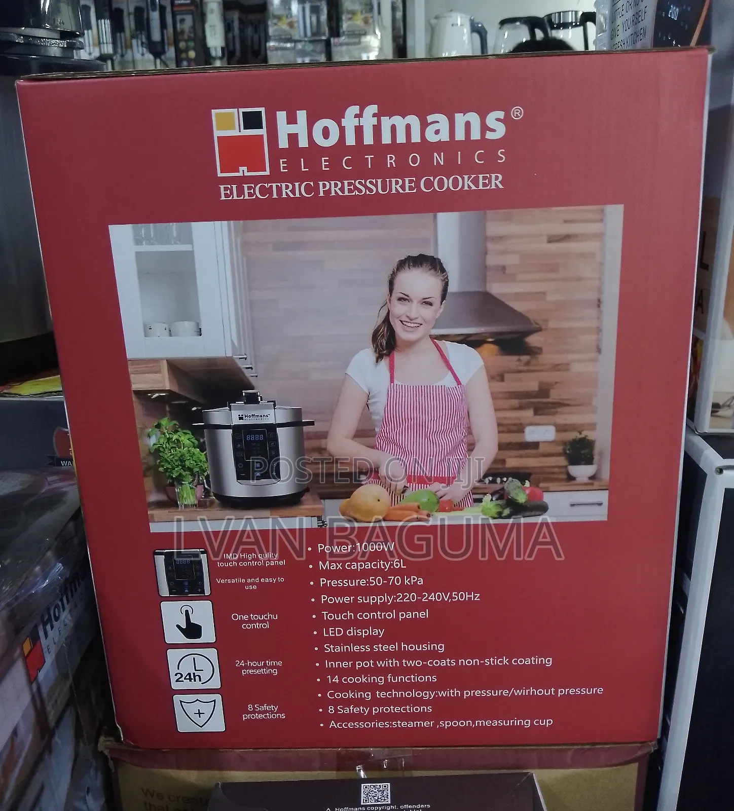 14 in 1 Hoffmans Electric Pressure Cooker (Hm - 718) - 6 L