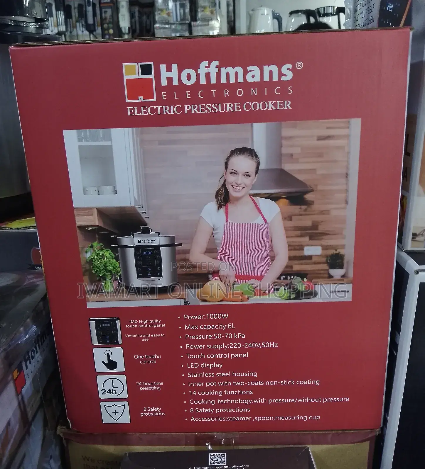 14 in 1 Hoffmans Electric Pressure Cooker (Hm - 718) - 6 L