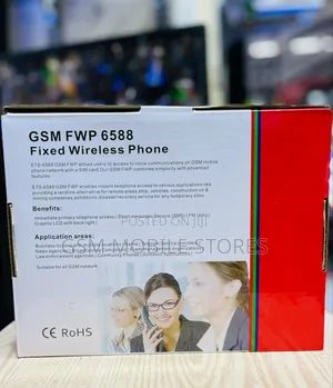 GSM Fixed Wireless Cordless Desktop Phone With 2 Sim Card Slots 6588