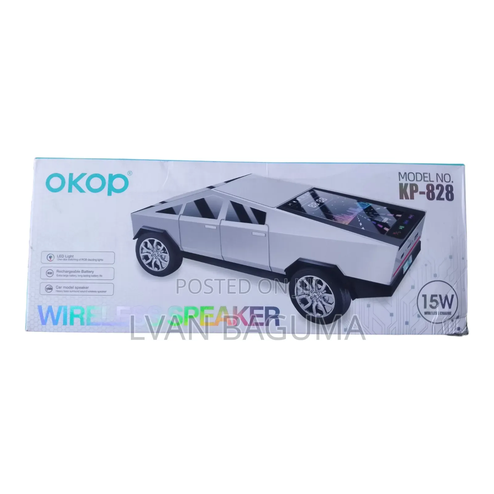 Okop Cyber Truck Model Wireless Bluetooth Speaker - 15w Powerful Sound