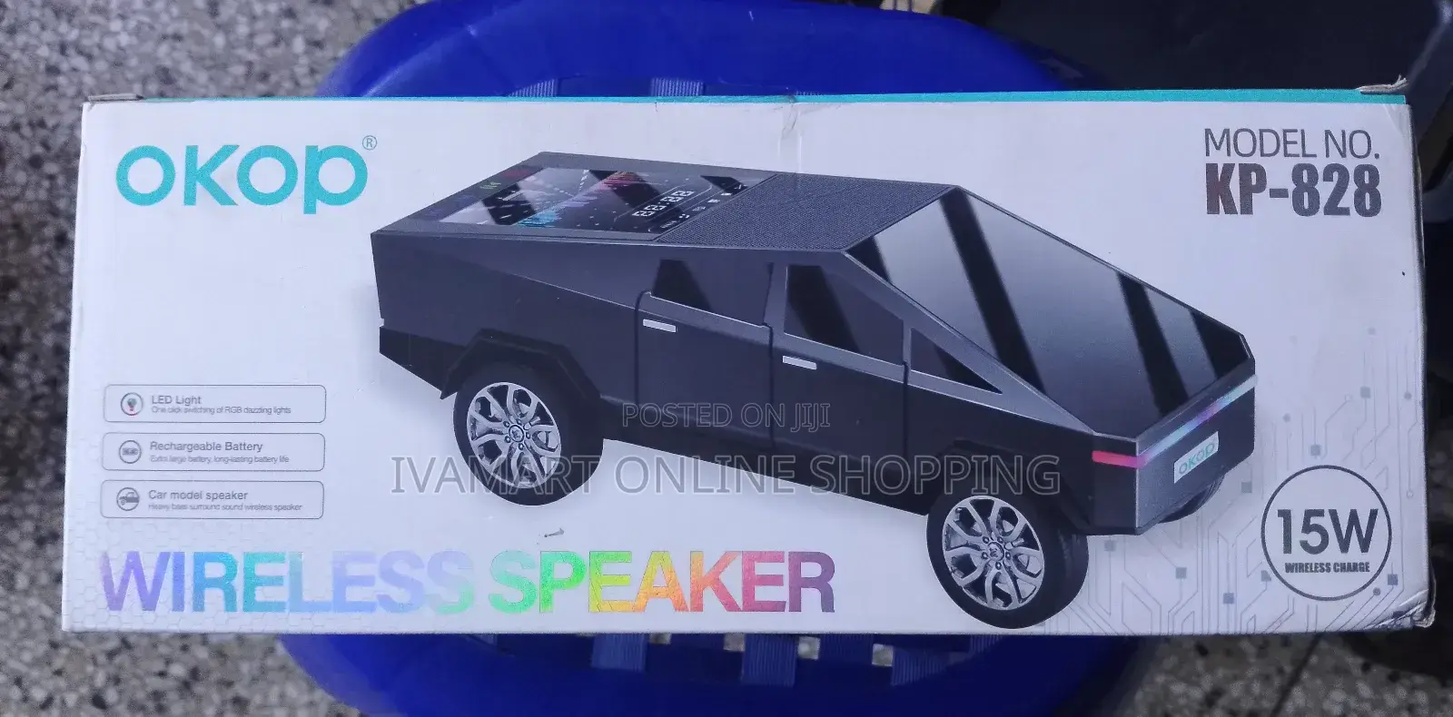 Okop Cyber Truck Model Wireless Bluetooth Speaker - 15w Powerful Sound