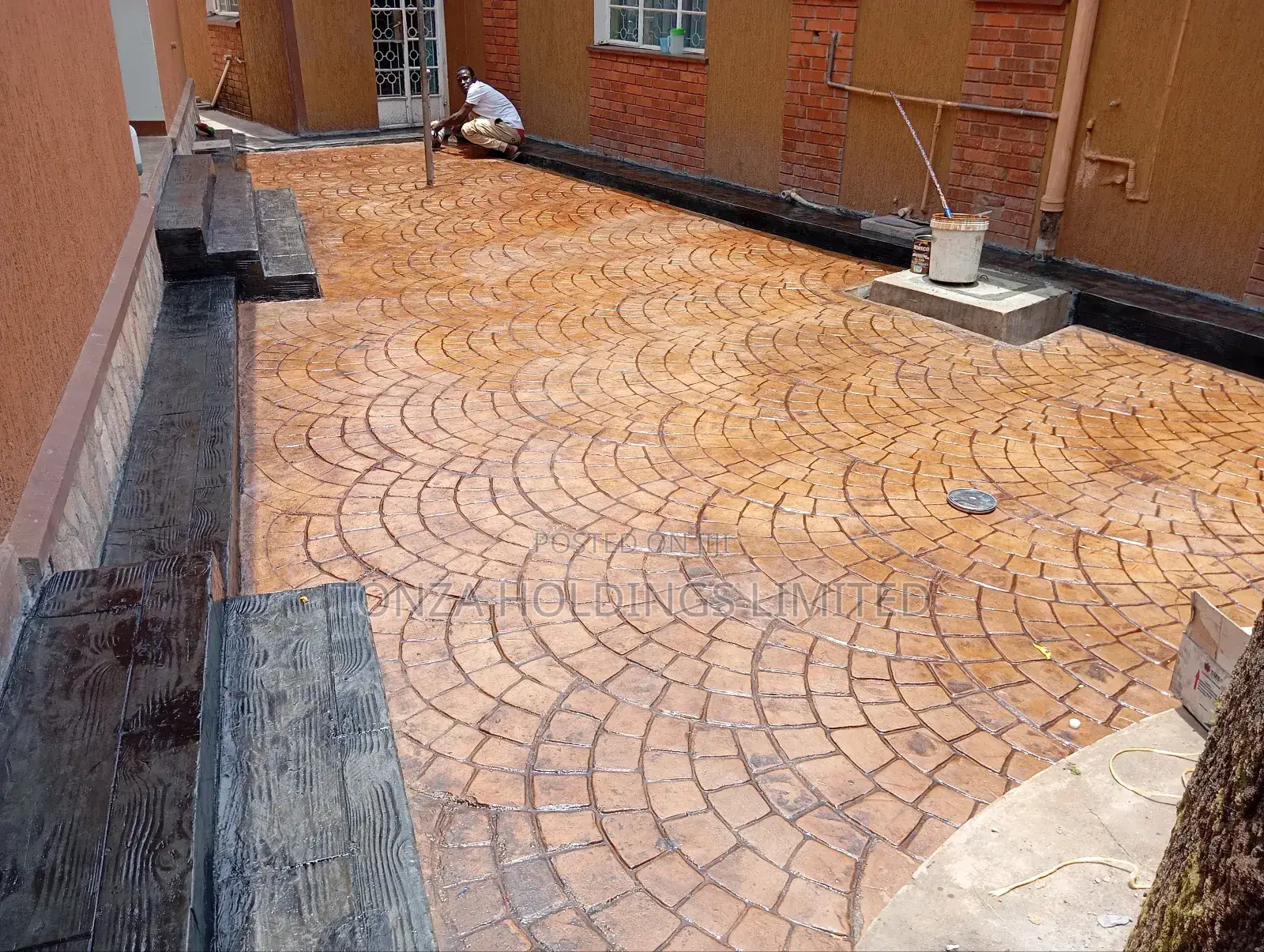 Polished Stamped Concrete