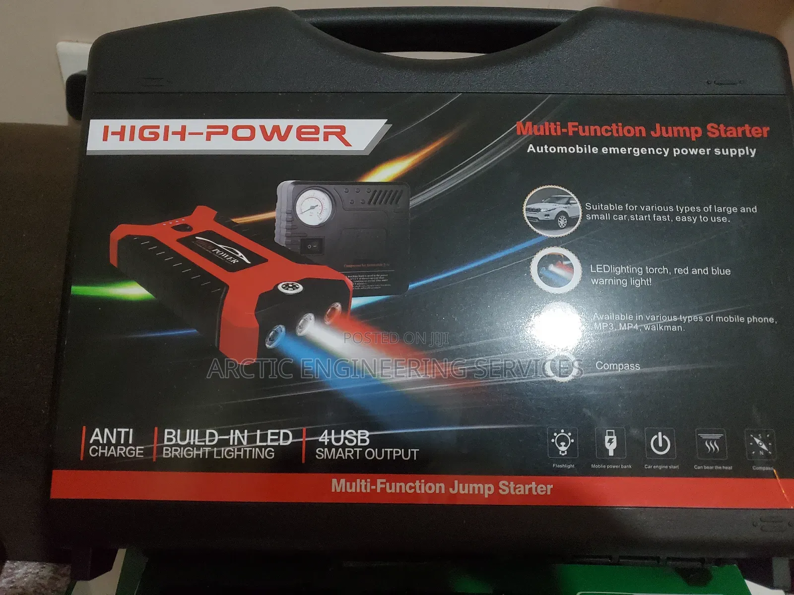 24v Truck, Lorry, Diesel Car 4 In 1 Jumper, Pressure Power Bank
