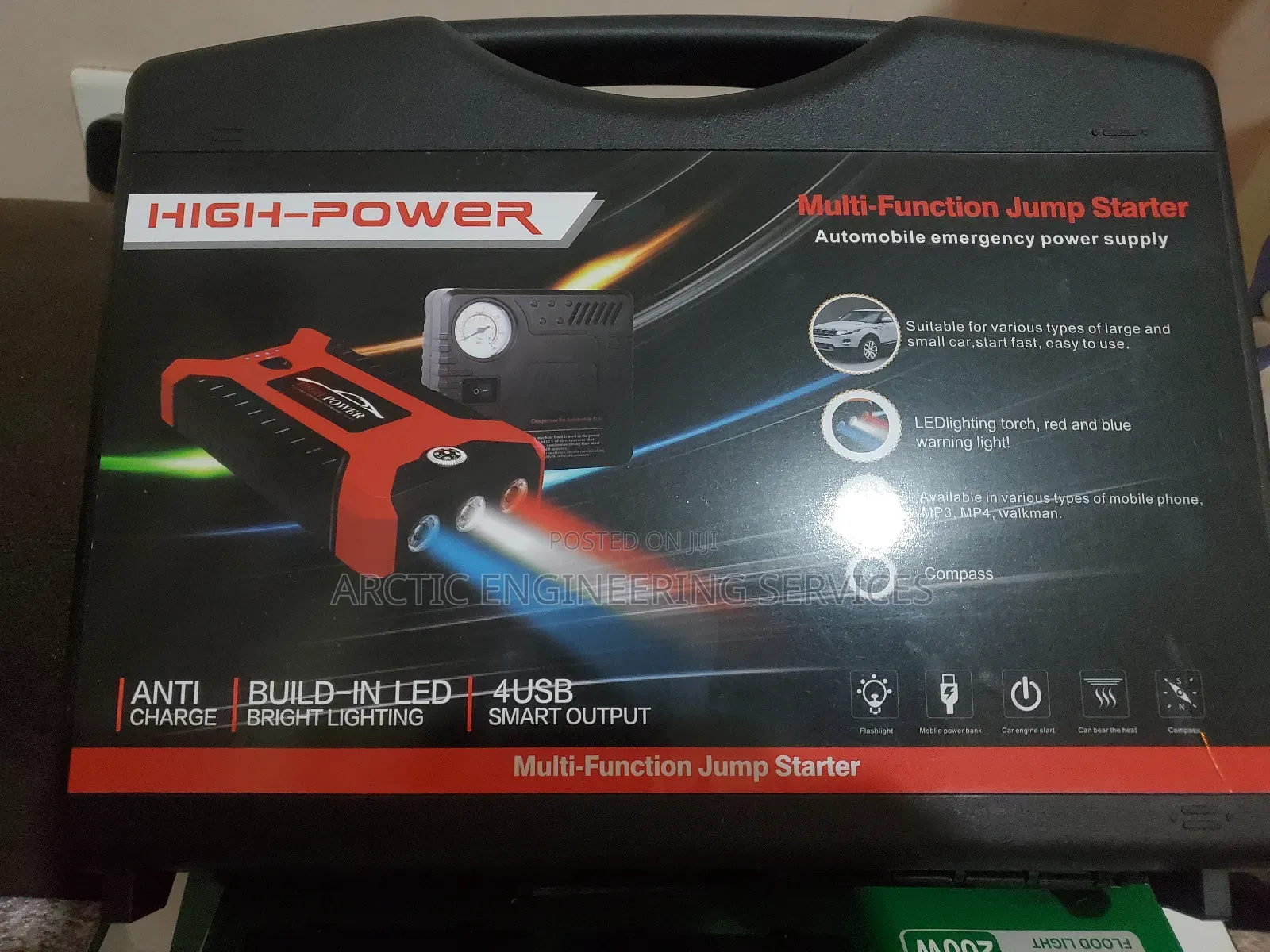 24v Truck, Lorry, Diesel Car 4 In 1 Jumper, Pressure Power Bank