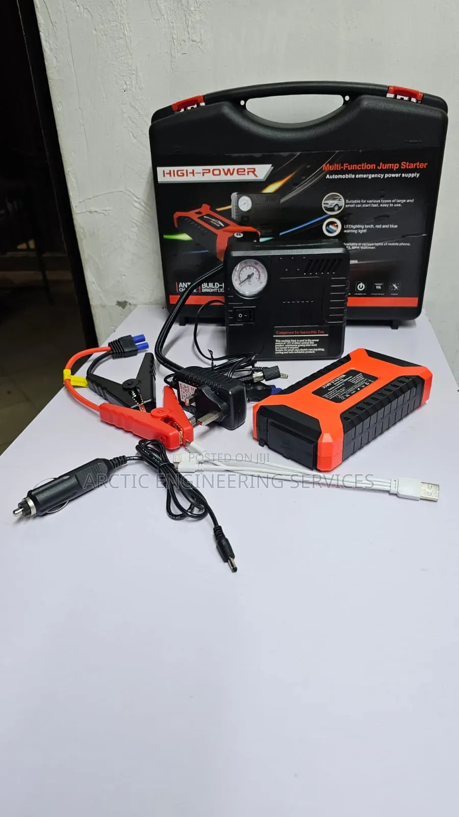 24v Truck, Lorry, Diesel Car 4 In 1 Jumper, Pressure Power Bank