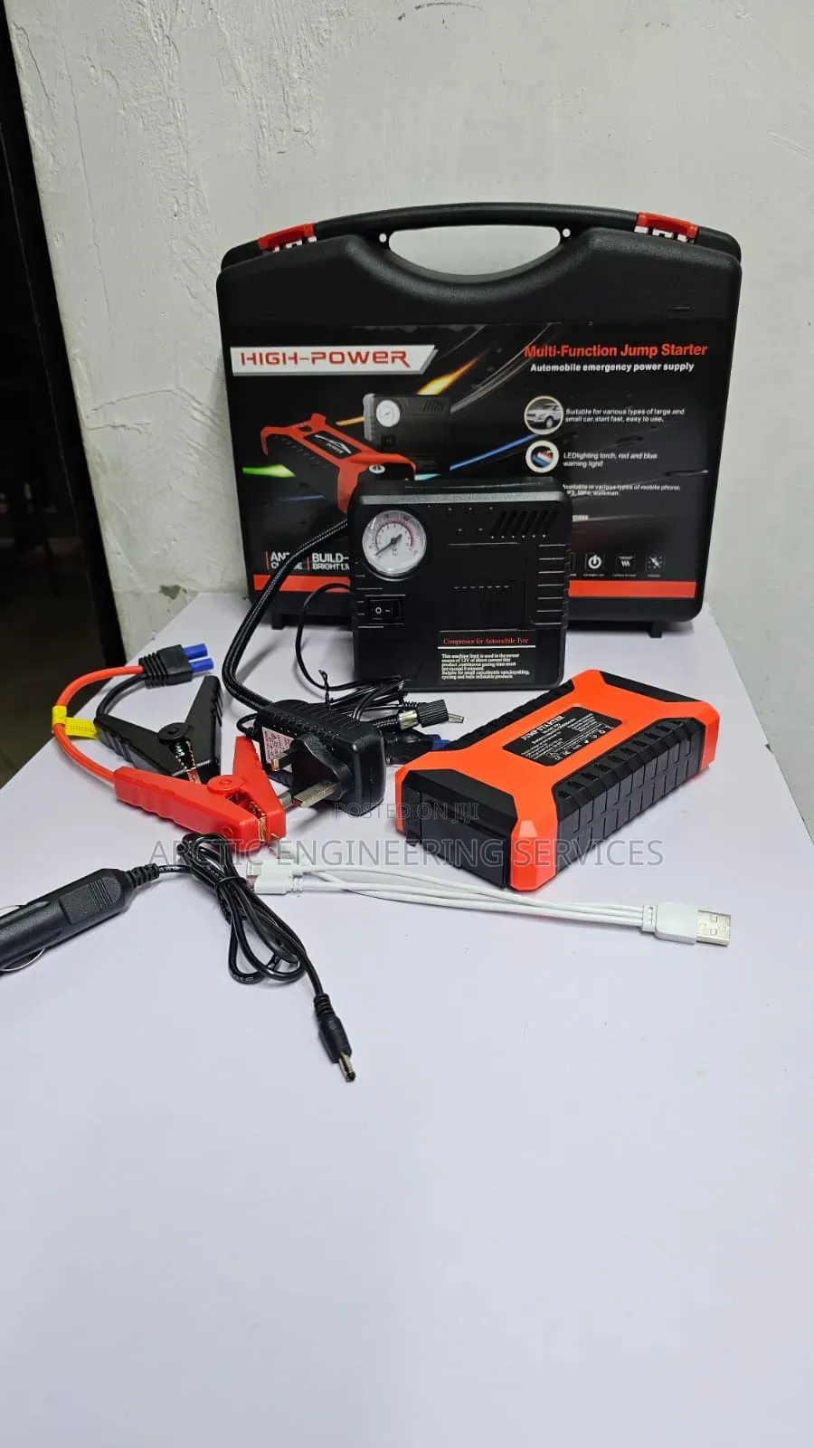 24v Truck, Lorry, Diesel Car 4 In 1 Jumper, Pressure Power Bank