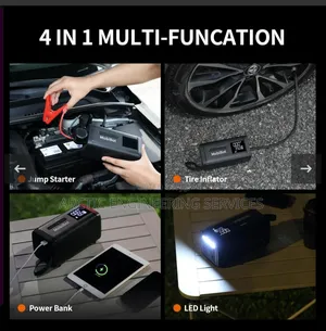 24v Truck, Lorry, Diesel Car 4 In 1 Jumper, Pressure Power Bank