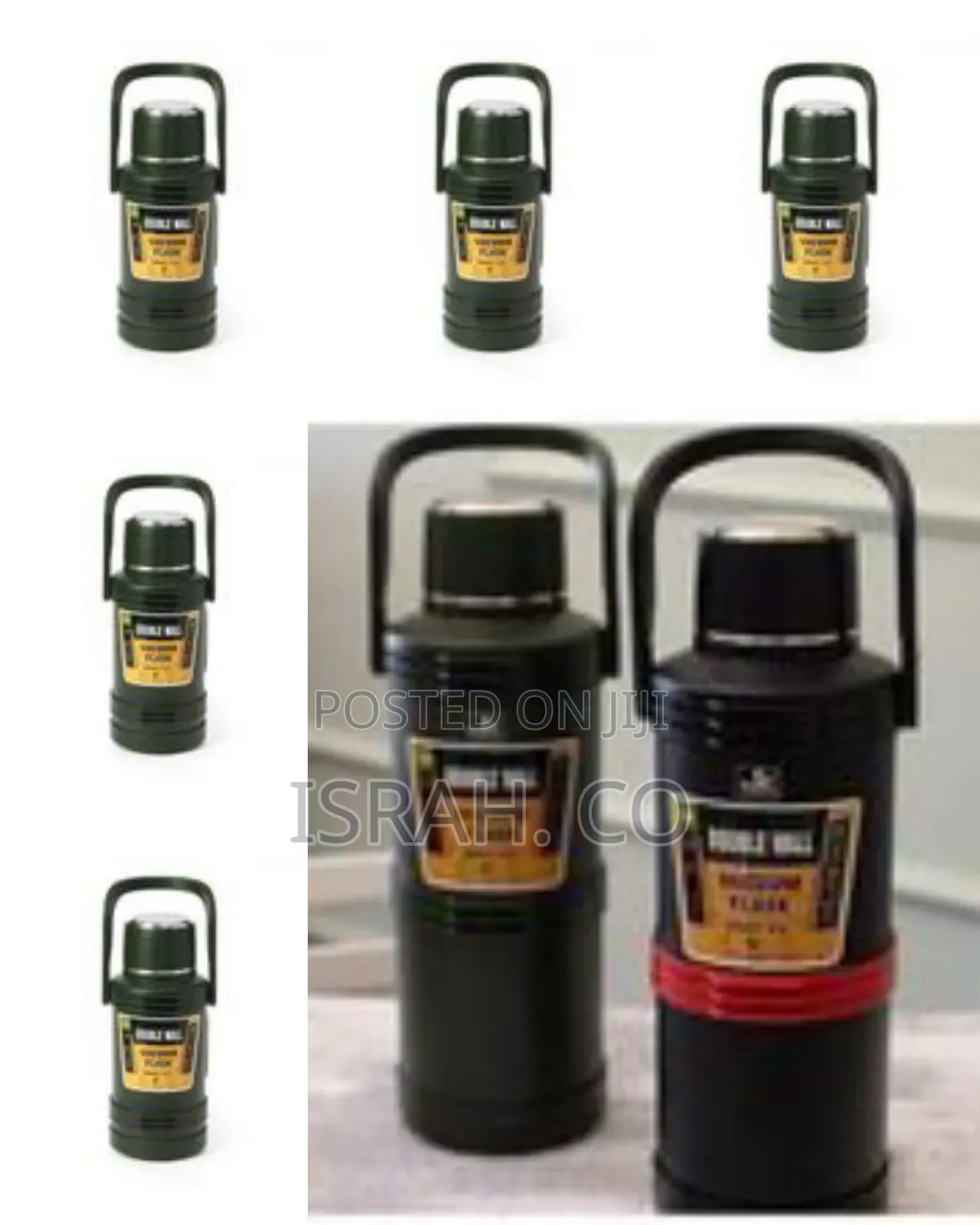 Double Wall Insulated Vacuum Flask With Handle