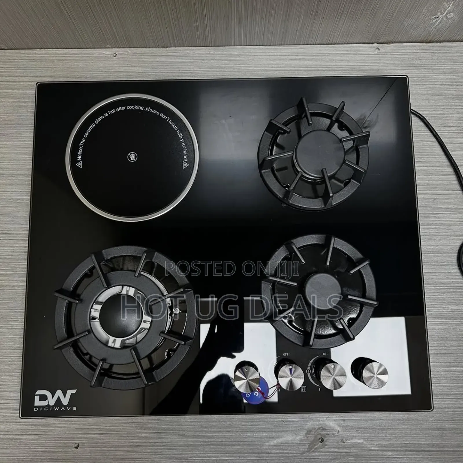 Digiwave 60cm 3 Gas + 1 Infrared Ceramic Plate Inbuilt  Hob Gas Stove