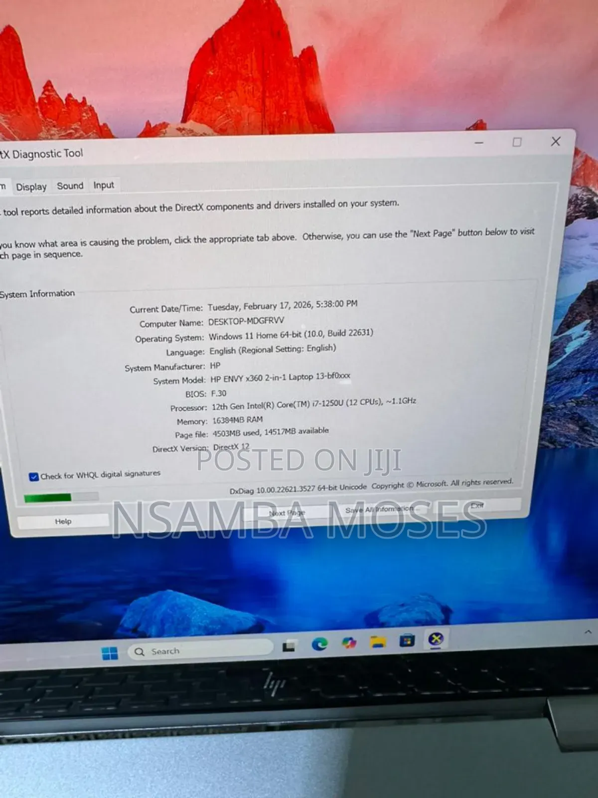 Laptop HP Envy X360 13z 16GB Intel Core I7 SSD 512GB