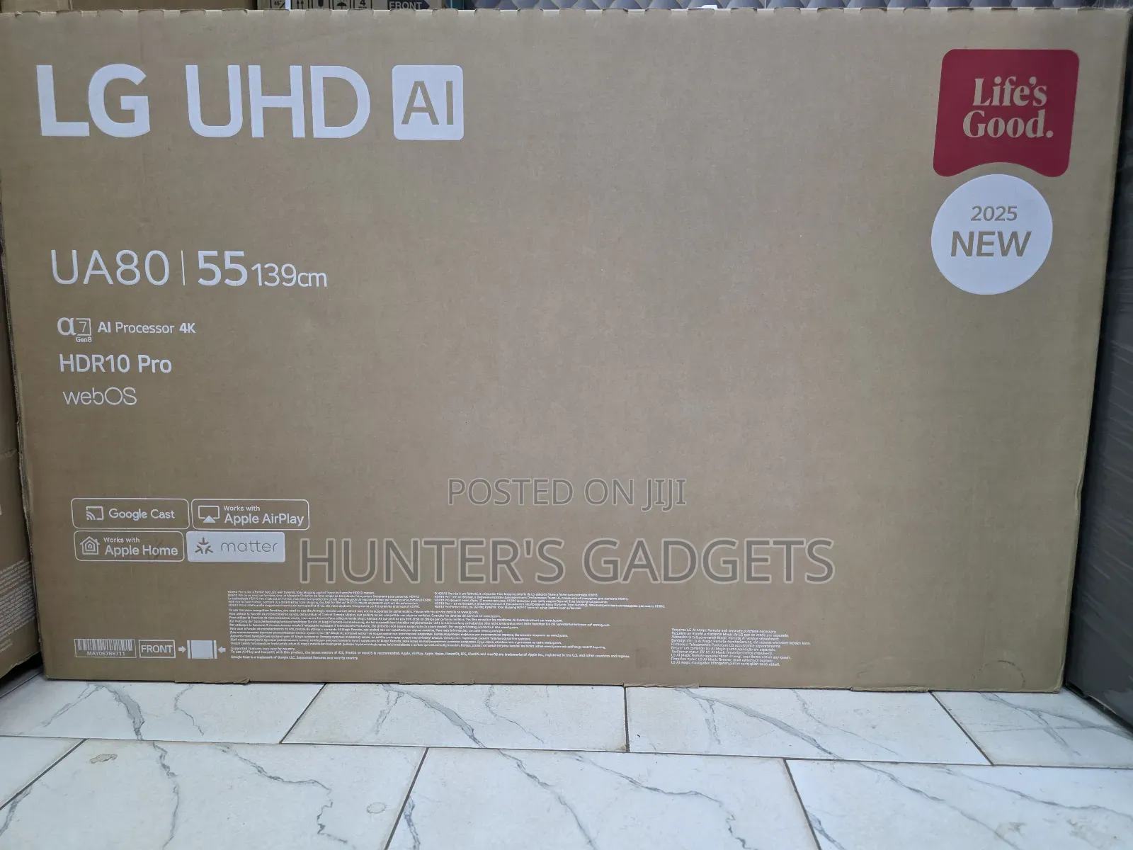 Lg 55-Inch Ua80 New Model Smart Uhd 2025 Model Webos