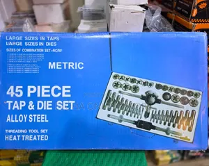 45-Piece Alloy Steel Tap and Die Threading Tool Set