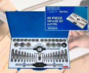 45-Piece Alloy Steel Tap and Die Threading Tool Set