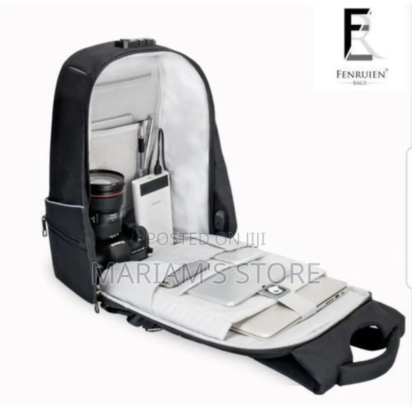 Designer Waterproof Anti-Theft Laptop With Charging Port - Grey