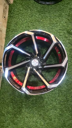 Offset Red Silver Rim 14 Four Holes for Fielder,Raum,Probox,Vitz,Ist