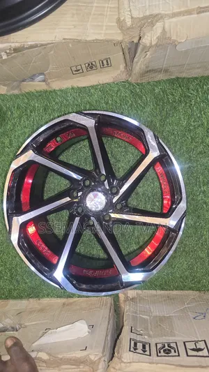 Offset Red Silver Rim 14 Four Holes for Fielder,Raum,Probox,Vitz,Ist