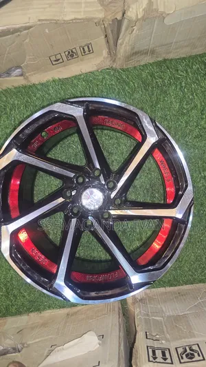 Offset Red Silver Rim 14 Four Holes for Fielder,Raum,Probox,Vitz,Ist