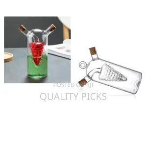 Grape Motif Oil and Vinegar Cruet Dispenser Bottle