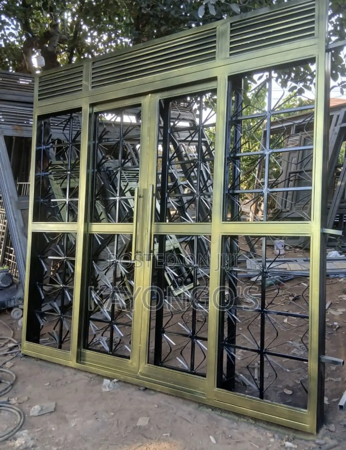 Steal Sliding Door