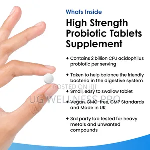 Probiotic Lactobacillus Acidophilus Tablets 2 Month Supply