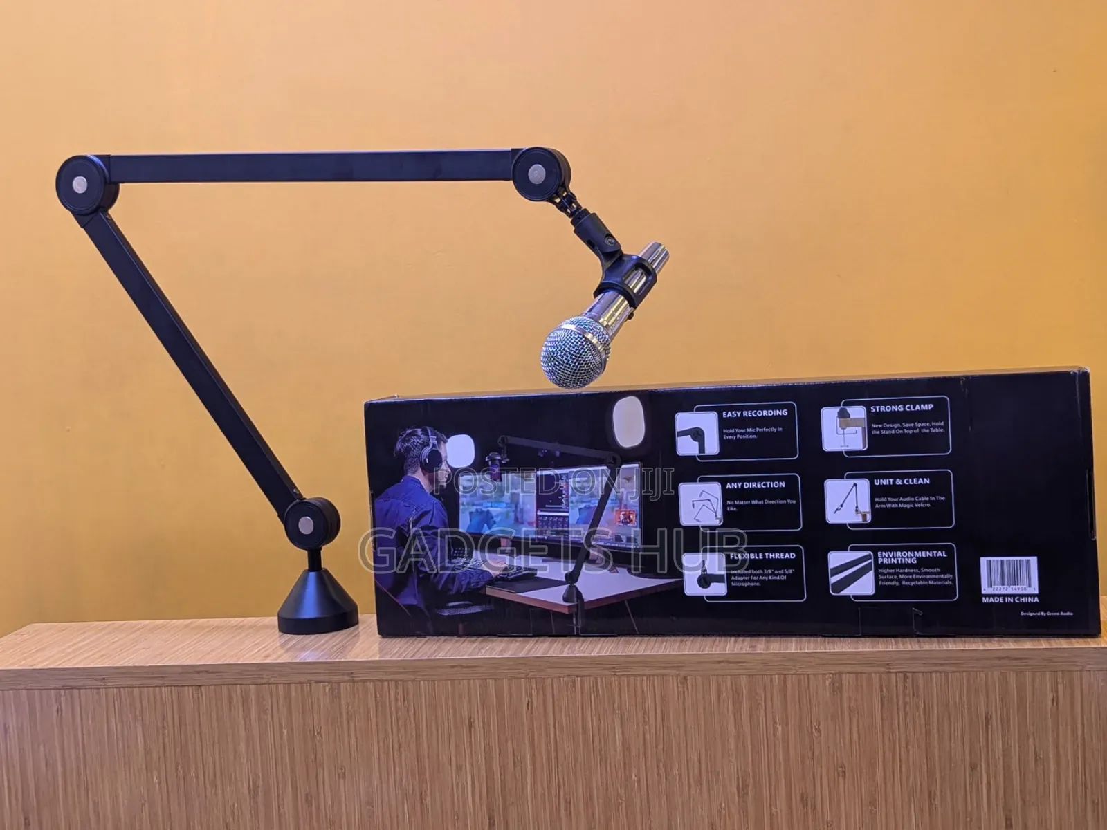 Professional Microphone Boom Arm Stand Desktop Mount