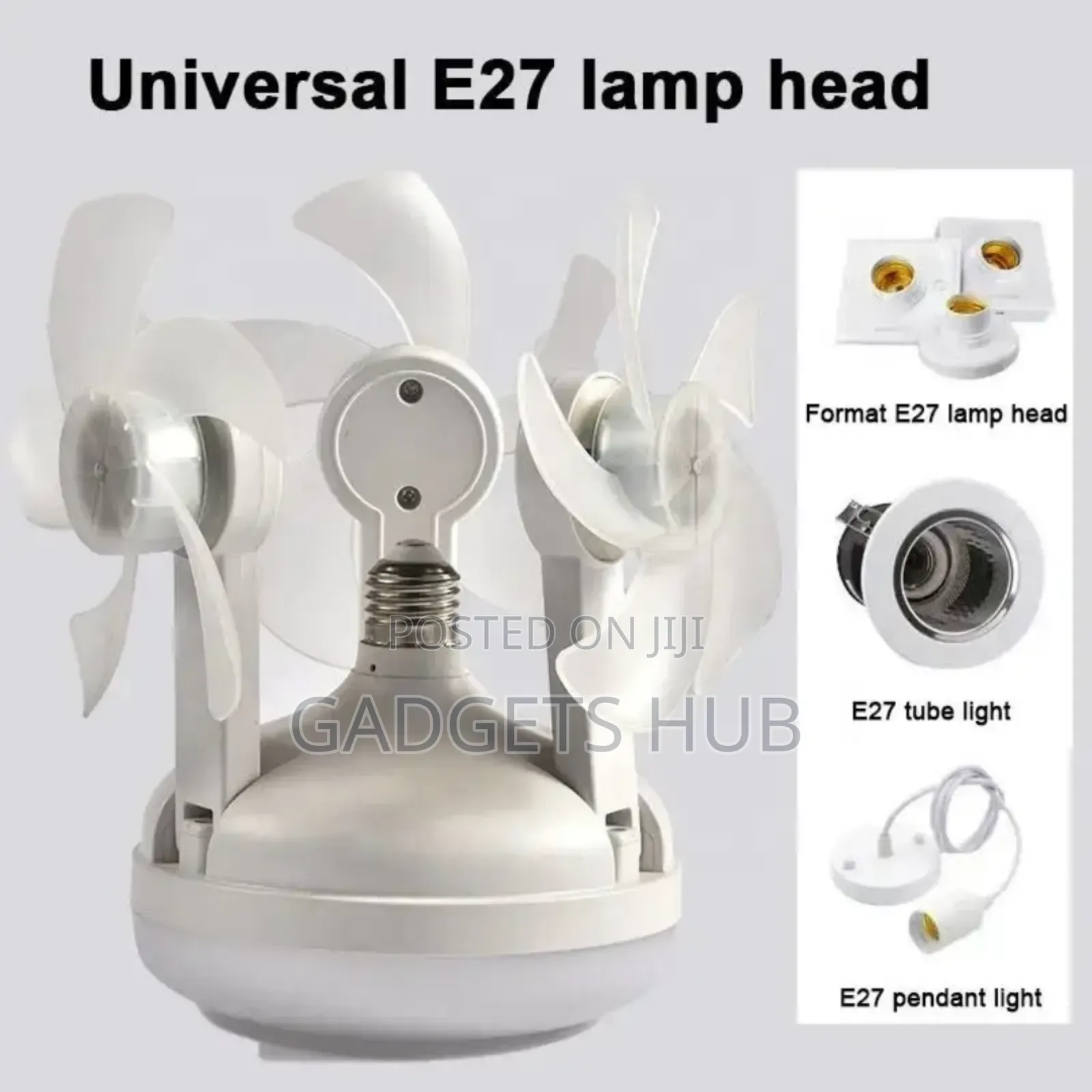 Led Ceiling Fan Light 3 Colors 5 Blades With Remote Control