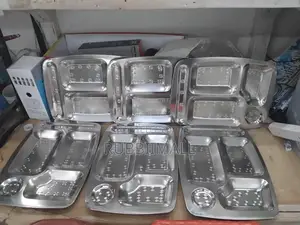 Square Partitioned Dinner Plates 6pcs