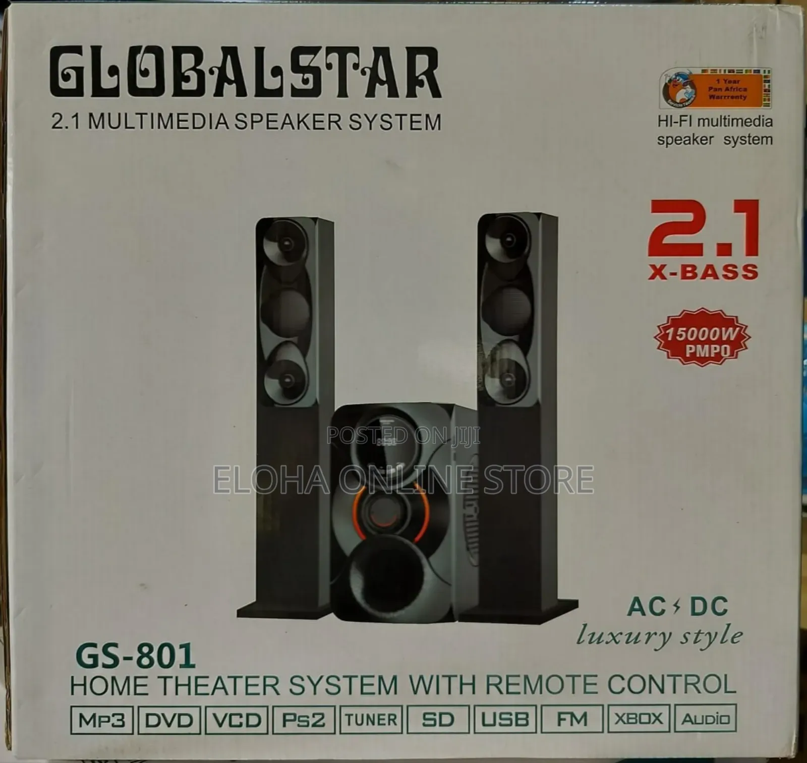 Globalstar Gs-801 2.1 Multimedia Speaker System