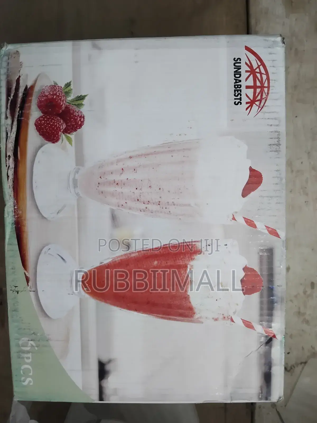 Milk Shake or Ice Cream Glasses 6pcs
