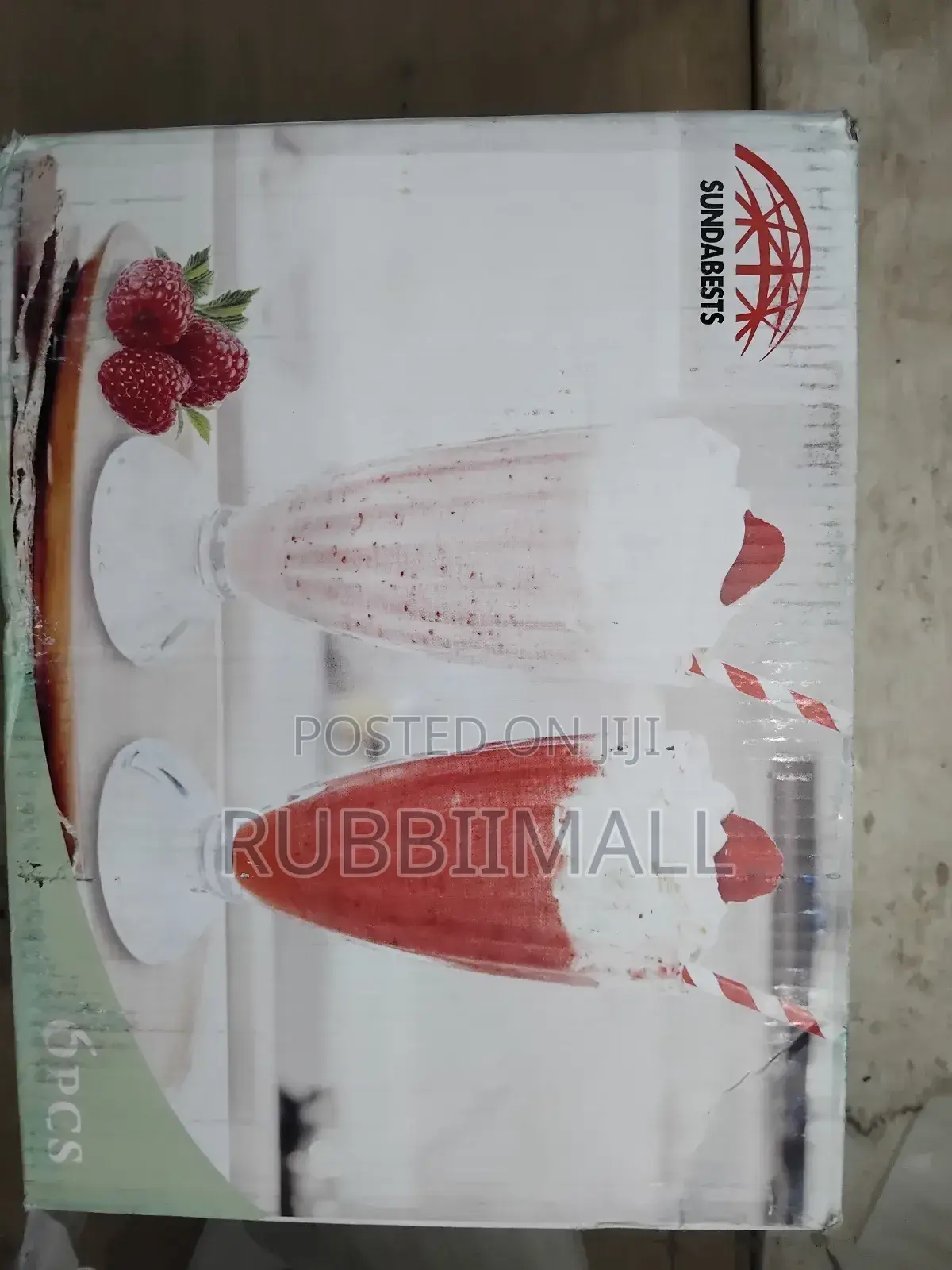 Milk Shake or Ice Cream Glasses 6pcs
