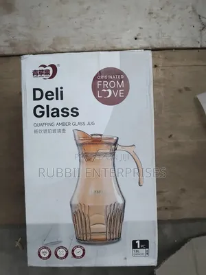 Cream Deli Glass Jug
