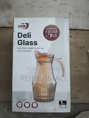 Cream Deli Glass Jug
