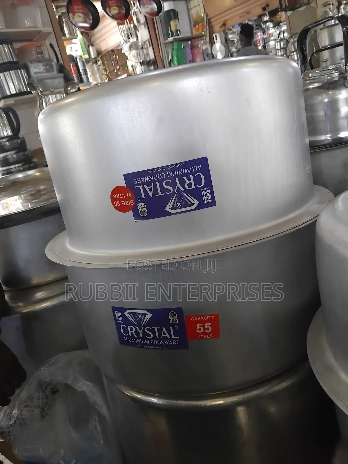 Crystal Aluminium Saucepans 35l, 55l