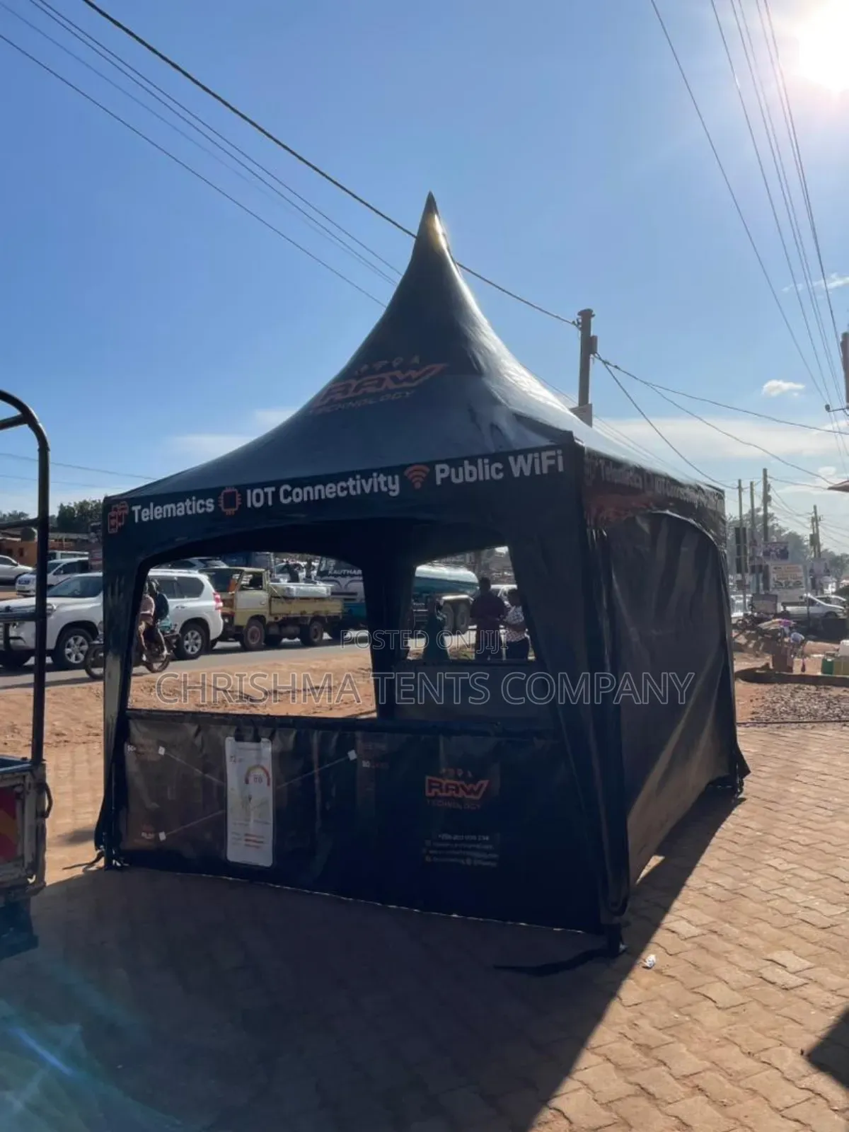 Black Mobile Tent 12by12fts