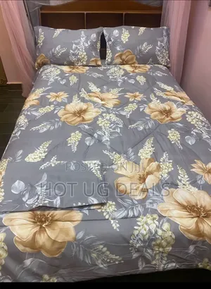 4pcs 5x6 Duvet With Bedsheet 2 Pillowcases- Multi Prints Vary