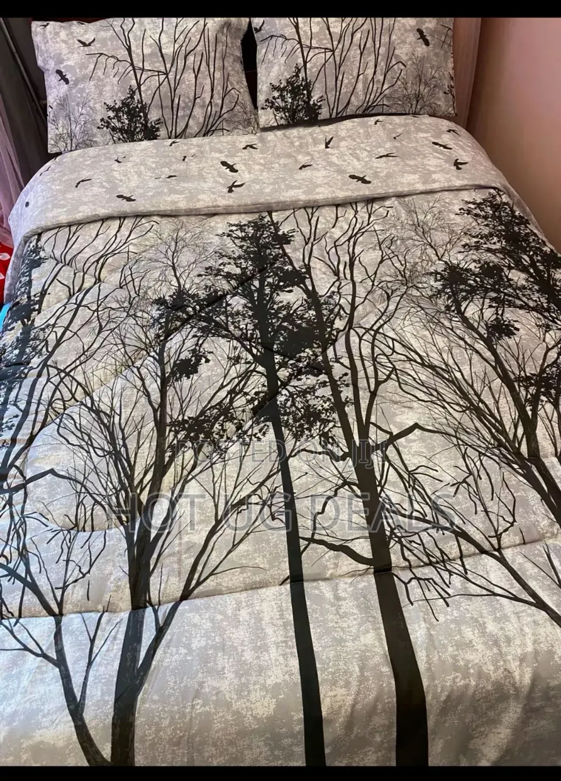 4pcs 5x6 Duvet With Bedsheet 2 Pillowcases- Multi Prints Vary