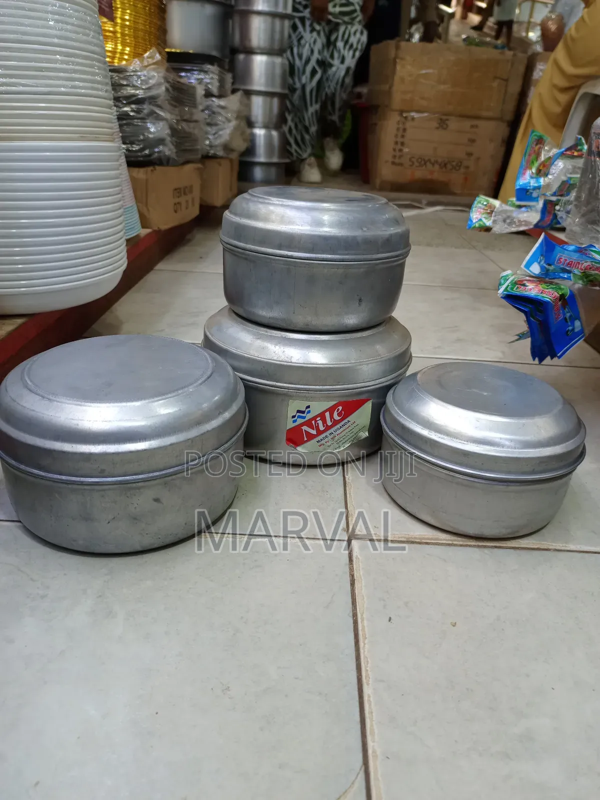 Nile Brand Aluminum Food Storage and Steaming Containers