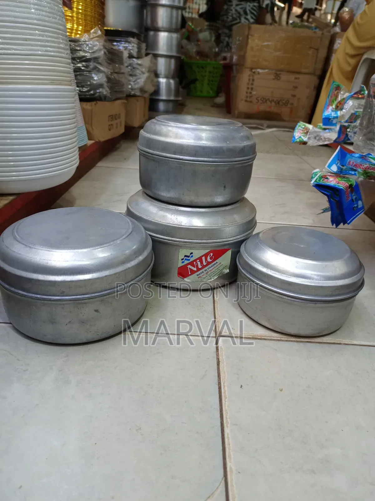 Nile Brand Aluminum Food Storage and Steaming Containers