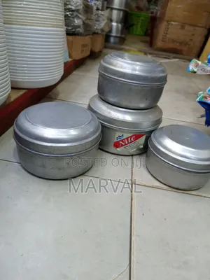 Nile Brand Aluminum Food Storage and Steaming Containers