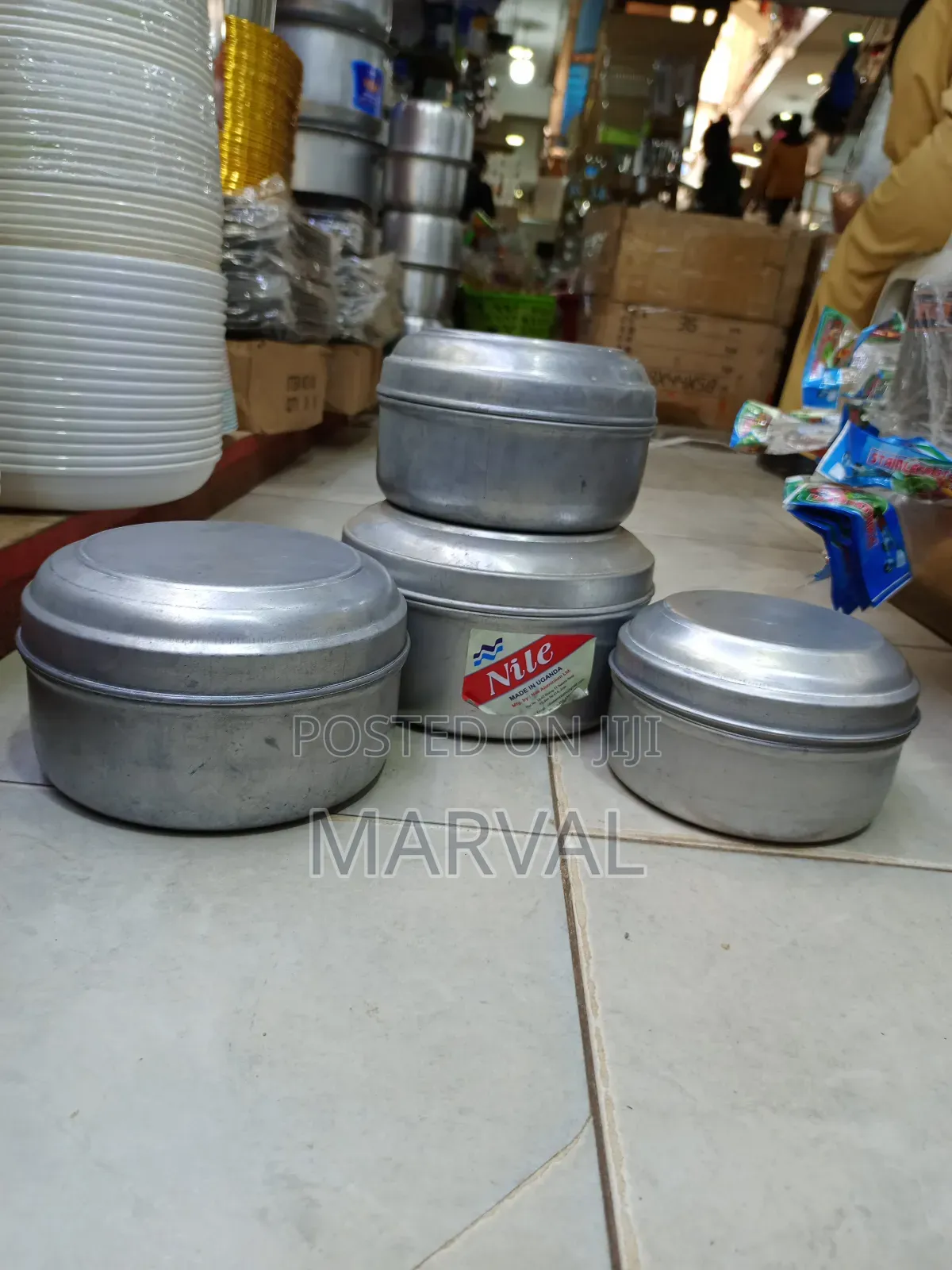 Nile Brand Aluminum Food Storage and Steaming Containers