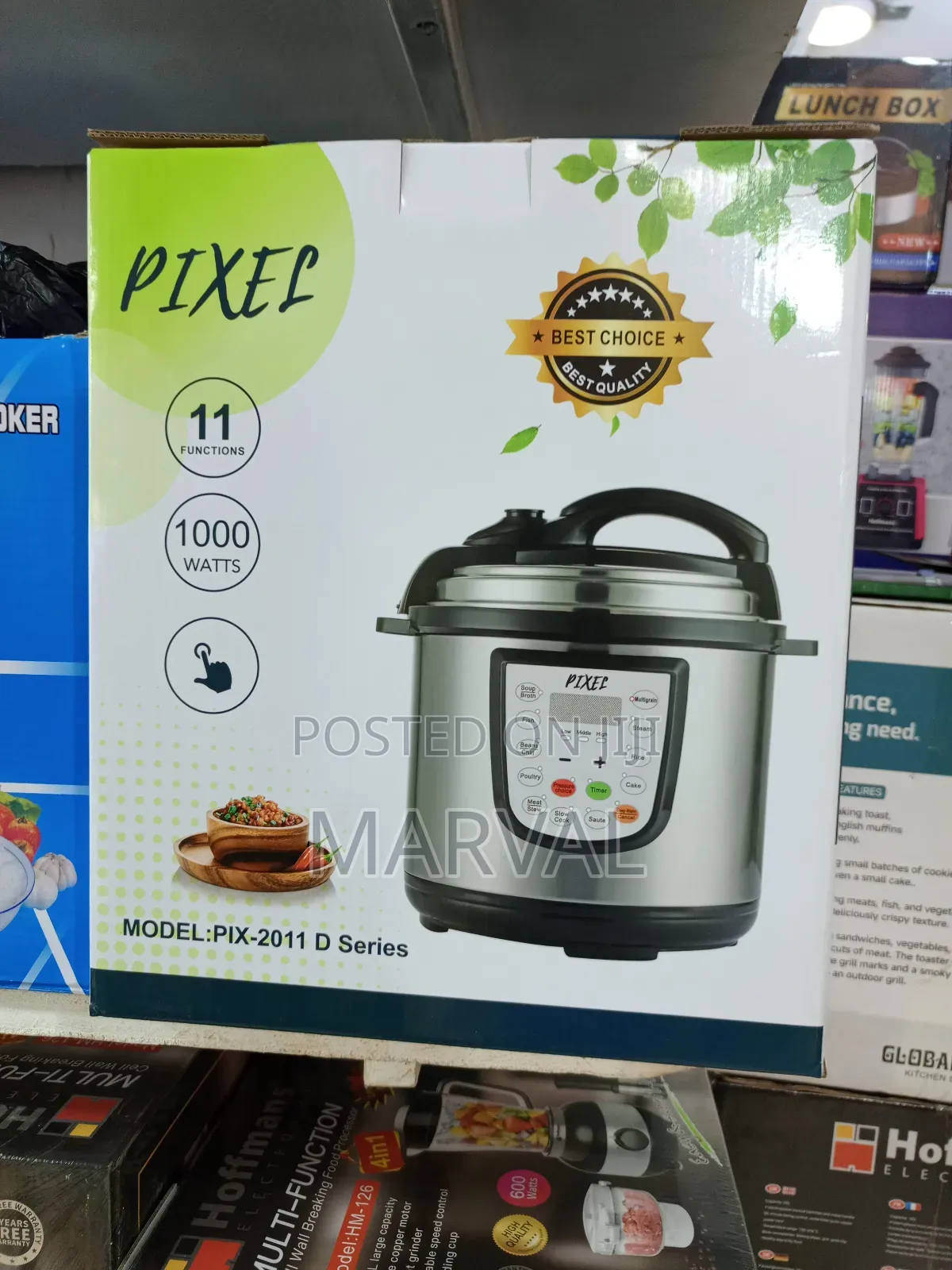 Pixel Brand Digital Electric Pressure Cooker, Model Pix-2011.
